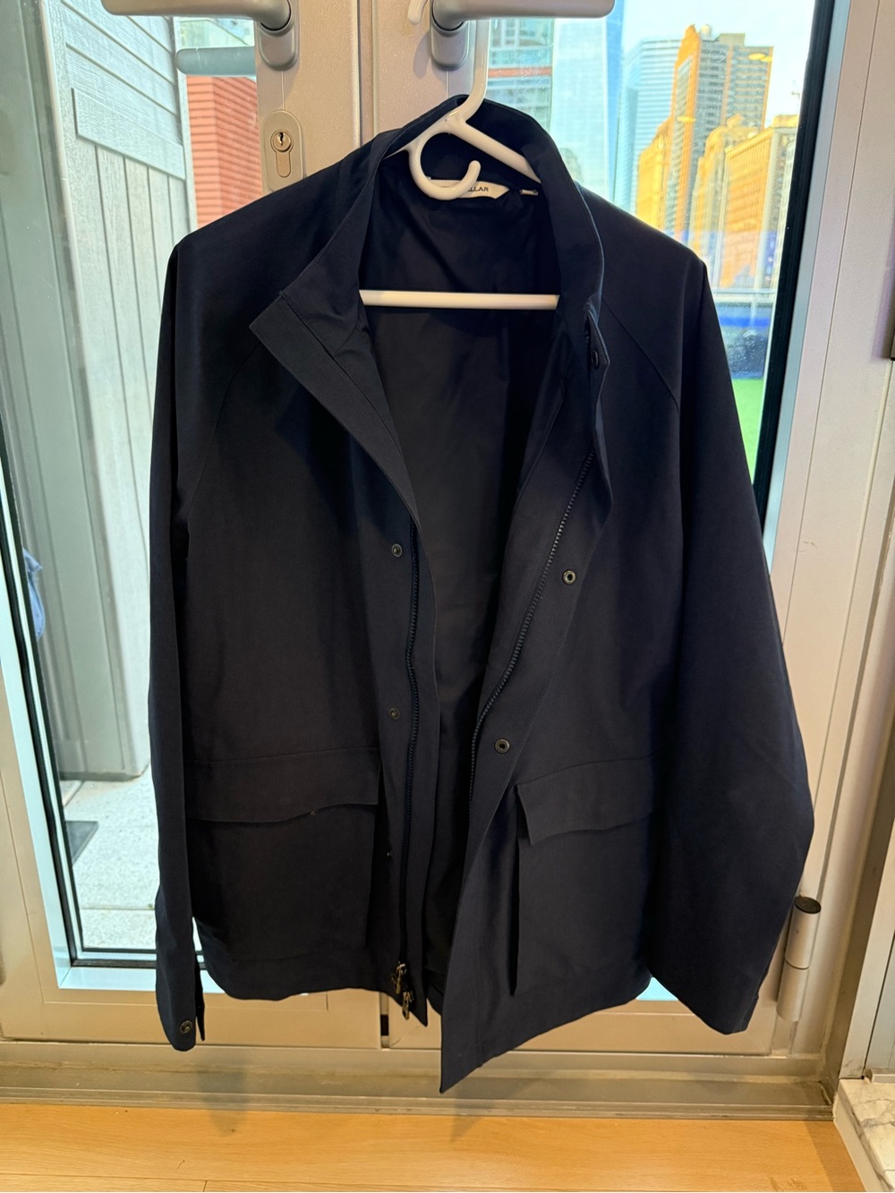 Peter Millar Mewport, Men's Blue Rain Jacket - excellent